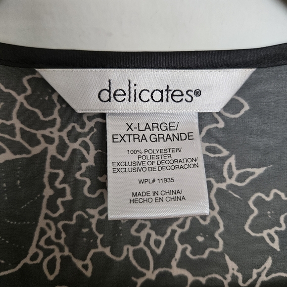 Delicates Floral Sheer Robe Women's‎ XL Whimsigoth Fairygrunge Romantic Retro - Picture 9 of 12